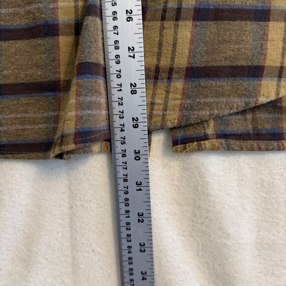 Volcom Mens Caden Button Up Plaid Flannel Shirt Size Large L/S Modern Fit - Picture 8 of 8